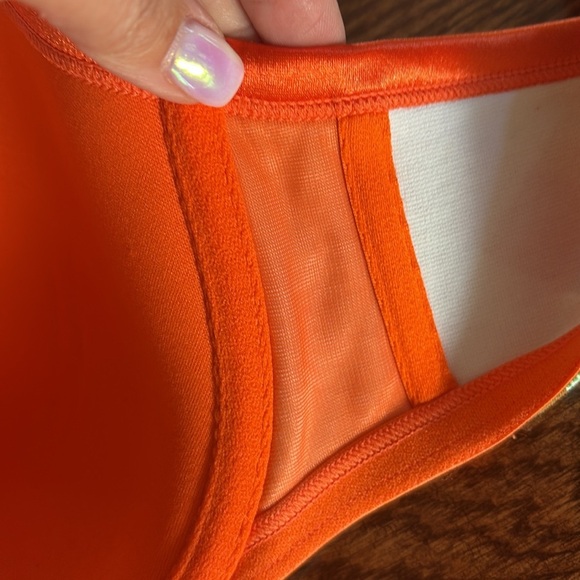 Cacique intimates Plaid underwire plunge Bra light padded cotton spandex 42D - Picture 8 of 10